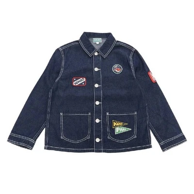 Chaqueta vaquera con logotipo bordado Kenzo para niños Foto 1 de 4