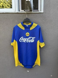 Vintage Club America Fußball Trikot Größe L blau/gelb - Bild 1 von 7