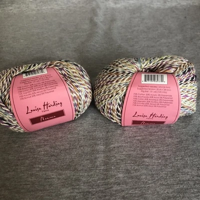 Louisa Harding Noema Yarn  Multicolored # 11 Lot 2251 Set Of 2 Ball 50g - Image 1 of 4