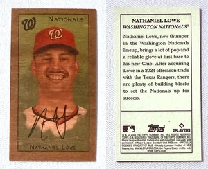 2025 Topps T205 Baseball Nathaniel Lowe Wood Stock SP Washington Nationals - Bild 1 von 1