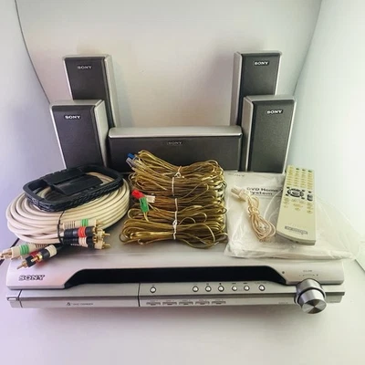 Sony DAV-DX255 S-Master Amplifier Receiver 5-Disc Changer+Speakers Remote Wires - Image 1 of 4