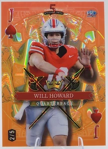 Will Howard /5 2024 Wild Card 5 Card Draw Rookie RC Orange Lava Steelers SSP - Picture 1 of 2