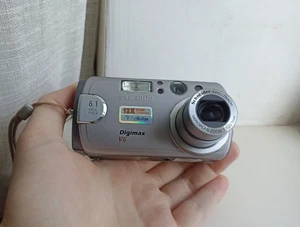 🔥Samsung Digimax V6 Silver 6.0MP digital compact camera🔥WORKing FULL Set🔥 - Picture 1 of 7