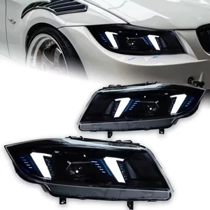 Faros delanteros LED DRL para BMW E90 320i 323i 325 330 335 2005-2012 actualización - Imagen 1 de 11