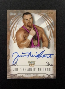 2016 Topps Undisputed WWE Jim the Anvil Neidhart Bronze Autogramm 74/99 AUF KARTE - Bild 1 von 15