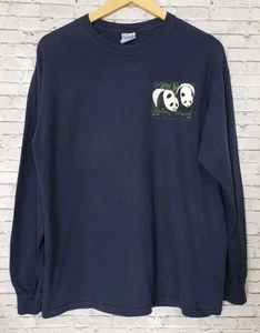 Camisa De Colección Gildan Diego Zoo Oso Panda Animal Vida Silvestre Naturaleza Arte Grande - Imagen 1 de 11