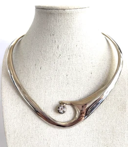 Joseph Esposito ESPO SIG Halsband Latz STERLINGSILBER Halskette einzeln CZ 50g - Bild 1 von 6