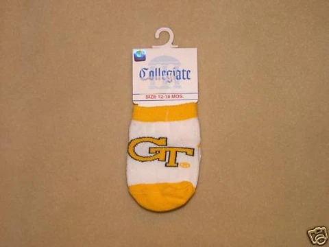 NCAA Georgia Tech Yellowjackets Kids Socks Sz 12-18 Mos Cover