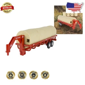 Realistic Farm Toy Hay Trailer with Gooseneck Hitch - Durable Play Essential - Picture 1 of 3