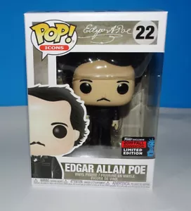 Funko Pop! Edgar Allan Poe #22 - 2019 Fall Convention Limited Edition +P/prot - Picture 1 of 6