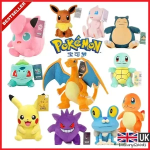 Pokemon Plush Soft Gaming Toys New Stuffed Plushies Nintendo Pikachu Charmander - Picture 1 of 48