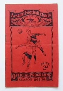 ARSENAL v LIVERPOOL 1935/1936 *Good Condition Boxing Day Football Programme* - Picture 1 of 3