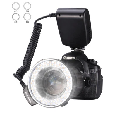New Macro LED Ring Flash Light RF 550D For Nikon Canon Olympus Fuji DSLR Cameras - Image 1 of 4
