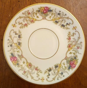 VINTAGE LAMBERTON IVORY CHINA DOROTHEA PATTERN 5 3/4" SAUCER EXCELLENT - Picture 1 of 5