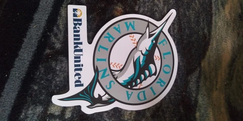 MLB Baseball Florida Marlins Jumbo Large Indoor Outdoor Fan Magnets Cover