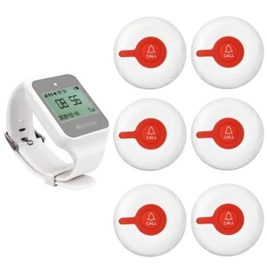 Retekess TD108 Wireless Calling Alert System Caregiver Watch 6 Button Clinic Bar - Picture 1 of 12