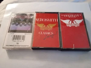 Aerosmith 3 Cassette Lot: Rocks, Greatest Hits, Classics Live 2 - Picture 1 of 10