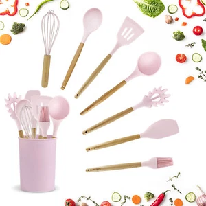 Set di utensili da Cucina Isabelle Rose in silicone con manico in legno 6194 - Picture 1 of 3