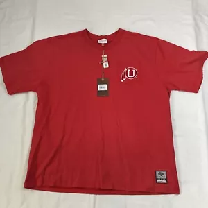 Men's Red Utah Utes Vintage Logo Fade Away Premium Pocket T-Shirt Sz XXL - Picture 1 of 7