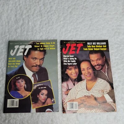 Billy Dee Williams Jet Magazine March 11, 1985 May 15, 1989 fear city Marvin gay - Image 1 of 4