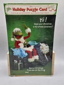 1980 Kermit Frosch Muppets Vintage Weihnachten Hallmark Puzzle Karte Geschenk Retro  - Bild 1 von 9