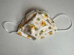 Fall Face Mask Adult Size PUMPKIN Print LIMITED STOCK - Picture 1 of 3