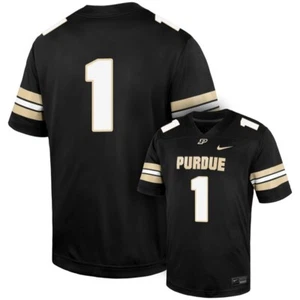 Nike Purdue Boilermakers Youth Untouchable Football Jersey - #1 - Black - Picture 1 of 1