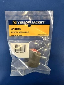 YELLOW JACKET BRUTE II MANIFOLD REPLACEMENT RED HANDLE W/SCREW 41094 - Picture 1 of 2