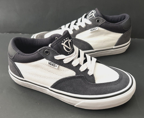 Skateboard uomo taglia 6 5 VANS ROWEN POP CUSH BLU BIANCO corsa EUR 38 5