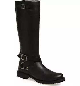 NWT Frye Veronica Criss Cross Tall Leather Riding Boot, #76539, Black, sz 6.5B - Bild 1 von 9