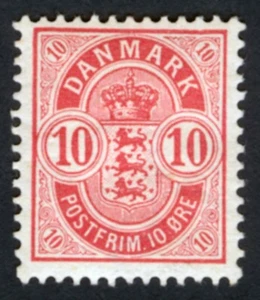 Denmark Scott 45, WM Crown, MH F-VF - Picture 1 of 2
