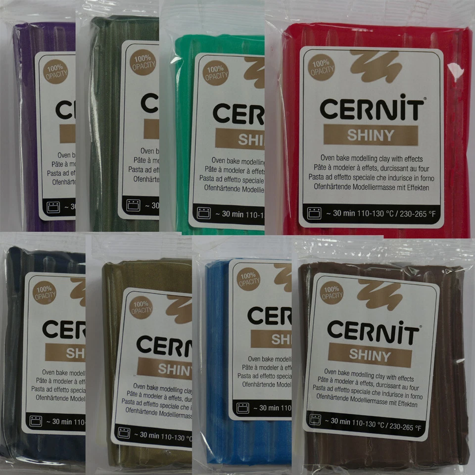 (51,61 EUR/kg) Cernit Shiny Polymer Modelliermasse für Mica Shift Technik - Bild 1 von 1