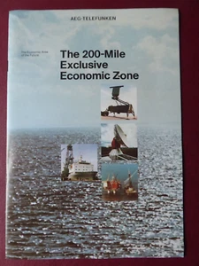 PROSPEKT PUB AEG TELEFUNKEN THE 200 MILE EXCLUSIVE WIRTSCHAFTSZONE MEER MARINE NAVY - Bild 1 von 9