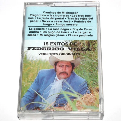 Federico Villa - 15 Exitos Versiones Originales Cassette Mexico 1986 PLAY TESTED - Image 1 of 4