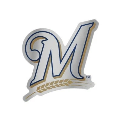 MILWAUKEE BREWERS AUTO BADGE CAR DECAL EMBLEM 3"×5" SHARP! - Image 1 of 2