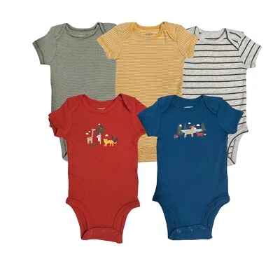 Carters Talla 3 Meses Bebé Niño 5 piezas Animales Safari 5 Pack Conjunto Body Carter’s Foto 1 de 4