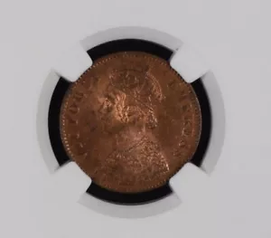1901 (C) Queen Victoria 1/4 Anna Britisch-Indien - NGC bewertet UNC DETAILS - Bild 1 von 4