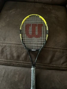 Wilson Pro Comp Yellow Black Tennis Racquet L3 4 3/8 Grip - Picture 1 of 7