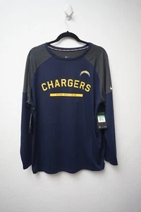 Nike Damen Chargers Navy Blau Langarm T-Shirt NFL Größe XL 909224-419 Neu mit Etikett - Bild 1 von 7