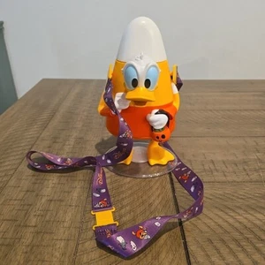Disney Parks 2022 Happy Halloween Donald Duck Candy Corn Sipper Cup New - Picture 1 of 3