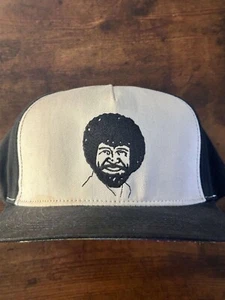 Bob Ross The Joy of Painting Happy Trees Under Brim Caricature Snapback Cap Hat - Picture 1 of 5