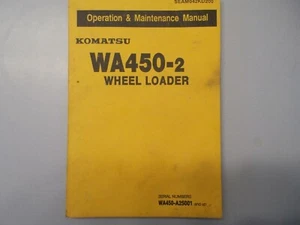 Komatsu WA450-2 Wheel Loader Operation Maintenance Manual A25001 - Bild 1 von 7