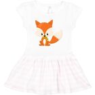 Inktastic Cute Fox, Little Fox, Baby Fox, Fox With Scarf Toddler Dress Animals