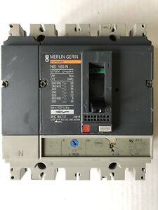 Merlin Gerin NS160N 125/160 160 Amp 4 Pole MCCB Compact Schneider