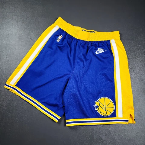 100% Authentic Nike Golden State Warriors Classic Edition Shorts Size 42 XL Mens Cover