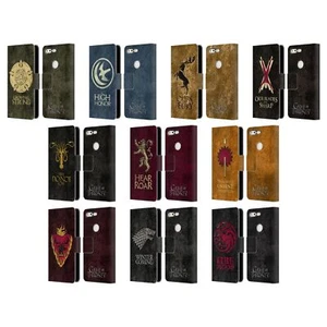 OFFICIAL HBO GAME OF THRONES DARK SIGILS LEATHER BOOK CASE FOR GOOGLE PHONES - Picture 1 of 16