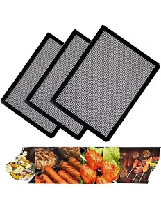 Sacchetto Griglia in Rete Antiaderente per Cucinare - 3Pz BBQ Grill Topper per Cottura... - Foto 1 di 4