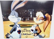 Kath Soucie signed 8x10 photo 1996 Space Jam Lola Bunny Beckett