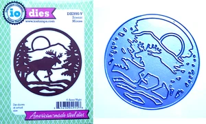 Impression Obsession Scenic Moose Thin Steel Custom Craft Cutting Die DIE990-V - Picture 1 of 3