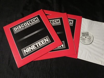 DiscoTech NINETEEN Michael Jackson OMD James Brown USA UNPLAYED DJ 3x12 inch  - Image 1 of 2